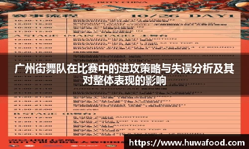 广州街舞队在比赛中的进攻策略与失误分析及其对整体表现的影响
